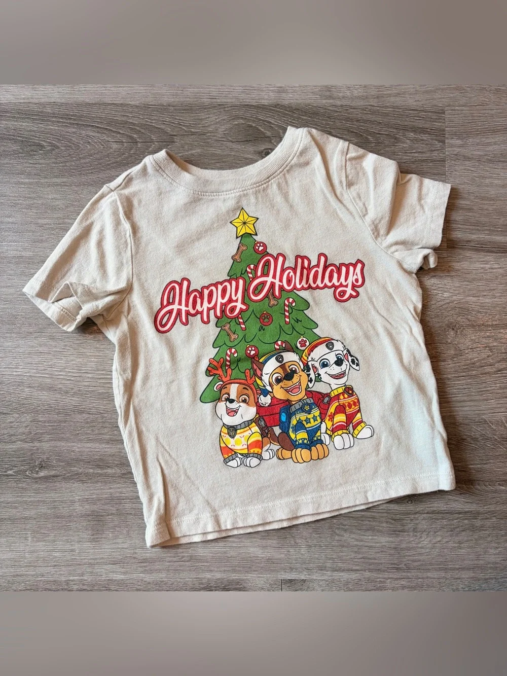 Old Navy Paw Patrol Happy Holidays tshirt